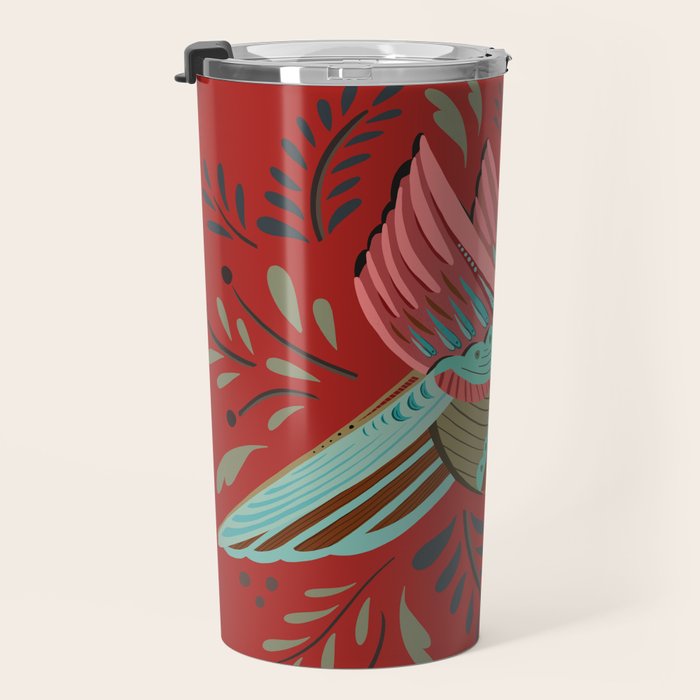 Peace Bird - Red Travel Mug Gallery Image 3