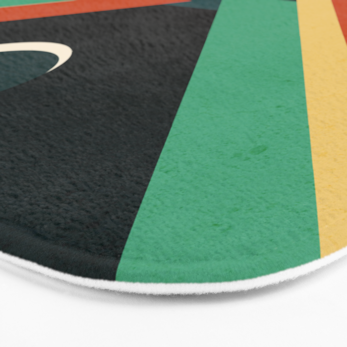 Quiet stream under crescent moon Bath Mat Gallery Image 3