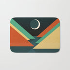 Quiet stream under crescent moon Bath Mat Gallery Image 1