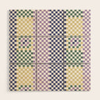 Bold colors block grid A Wood Wall Art Gallery Image 1