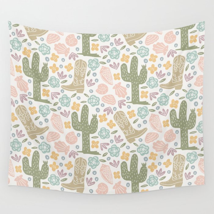 Coastal cowgirl Wall Tapestry Gallery Image 1