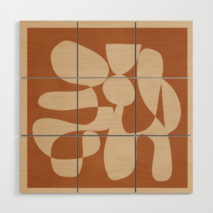 Modern Art Form 3 Wood Wall Art Gallery Image 1