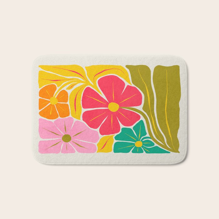French Bouquet: Les Fleurs | Flower Market 01 | Spring Summer 23 Bath Mat Gallery Image 1