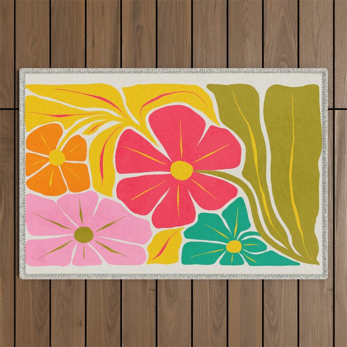 French Bouquet: Les Fleurs | Flower Market 01 | Spring Summer 23 Outdoor Rug Gallery Image 1