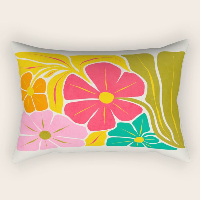 French Bouquet: Les Fleurs | Flower Market 01 | Spring Summer 23 Rectangular Pillow Gallery Image 1