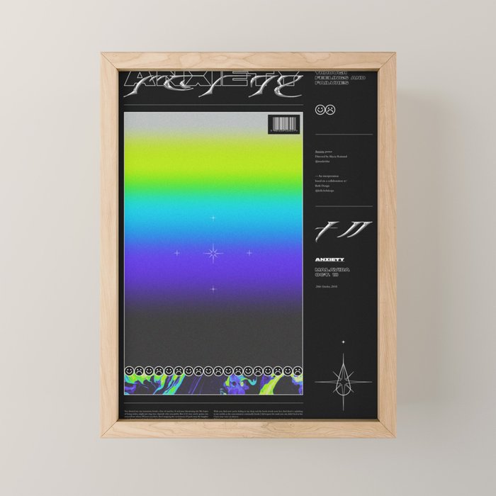 SHADES â¤ ANXIETY Mini Art Print Gallery Image 1