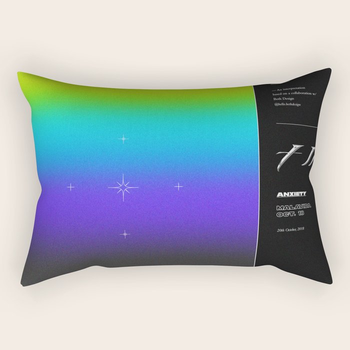 SHADES â¤ ANXIETY Rectangular Pillow Gallery Image 1