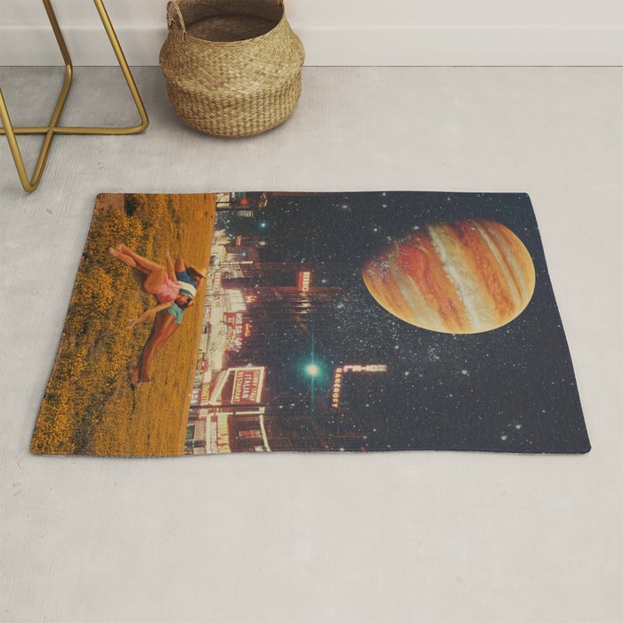 a postcard from year 2349 Rug Gallery Image 1