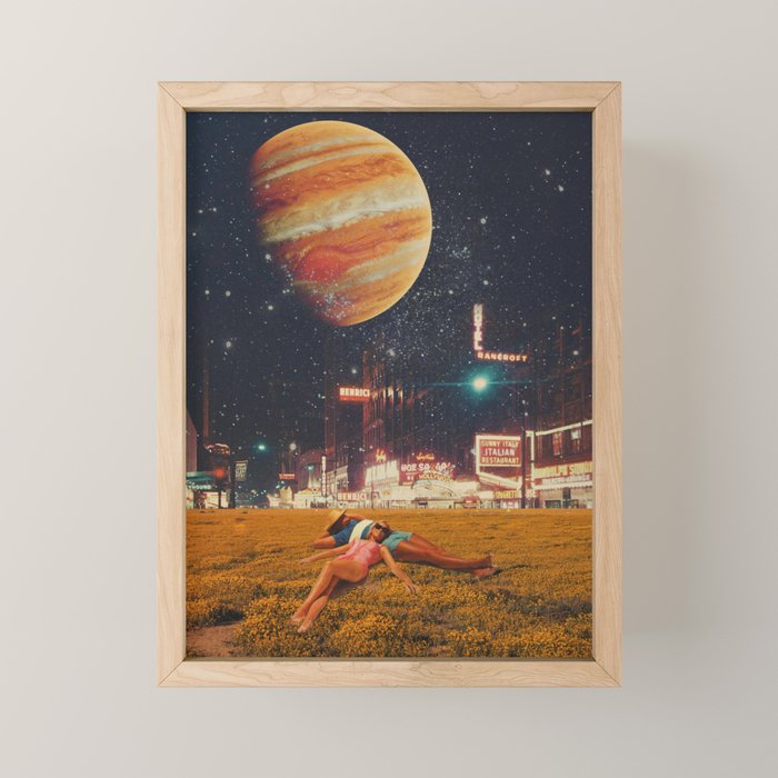 a postcard from year 2349 Mini Art Print Gallery Image 1