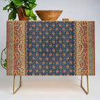 Antique English Axminster Carpet Print Credenza Gallery Image 1