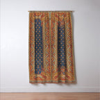 Antique English Axminster Carpet Print Window Curtain Gallery Image 3