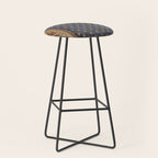 Antique English Axminster Carpet Print Stool Gallery Image 1