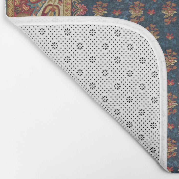 Antique English Axminster Carpet Print Bath Mat Gallery Image 2