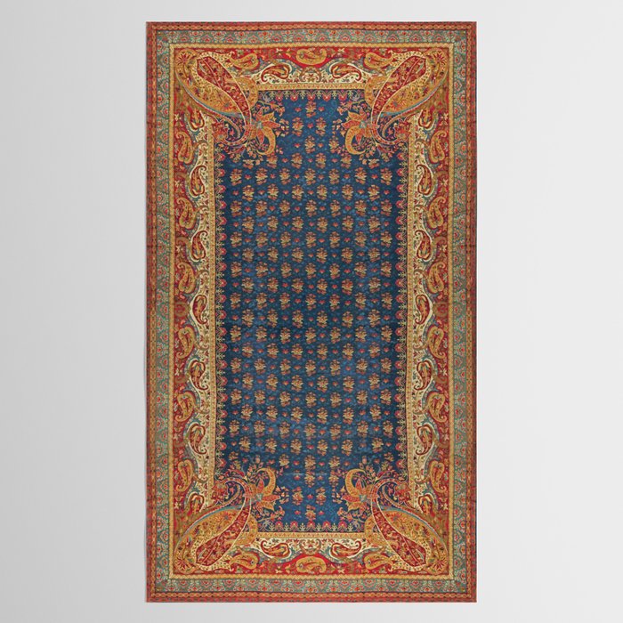 Antique English Axminster Carpet Print Tablecloth Gallery Image 2