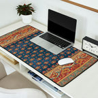 Antique English Axminster Carpet Print Desk Mat Gallery Image 2