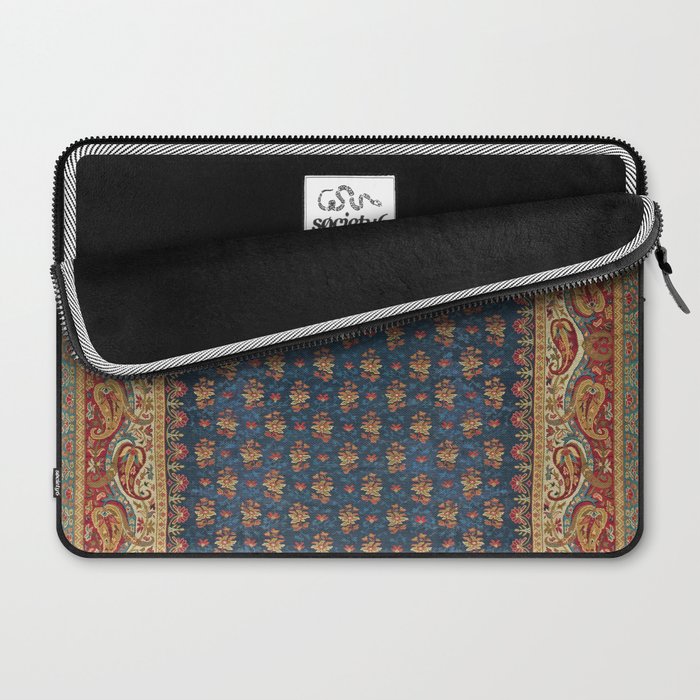 Antique English Axminster Carpet Print Laptop Sleeve Gallery Image 2