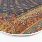 Antique English Axminster Carpet Print Bath Mat Gallery Image 3