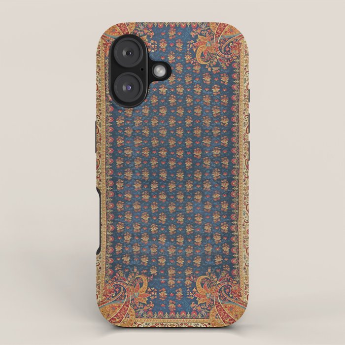 Antique English Axminster Carpet Print iPhone Case Gallery Image 1