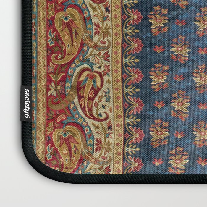 Antique English Axminster Carpet Print Laptop Sleeve Gallery Image 3