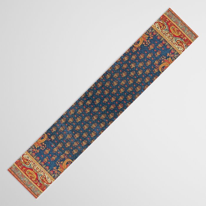 Antique English Axminster Carpet Print Table Runner Gallery Image 3