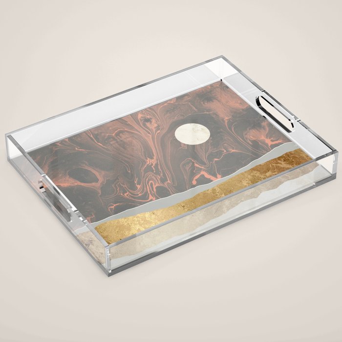 Coral Sky Acrylic Tray Gallery Image 1