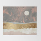 Coral Sky Throw Blanket Gallery Image 2