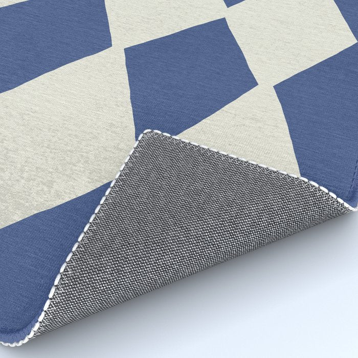 Diamond Pattern Abstract - Dark Blue Rug Gallery Image 4