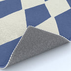 Diamond Pattern Abstract - Dark Blue Rug Gallery Image 4