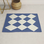 Diamond Pattern Abstract - Dark Blue Rug Gallery Image 1