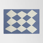 Diamond Pattern Abstract - Dark Blue Rug Gallery Image 2