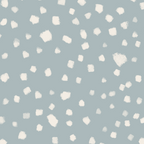 Minimalist Pale Painted Smudge Dots Pattern in Light Blue Gray and Cream Coffee Mug Gallery Image 2