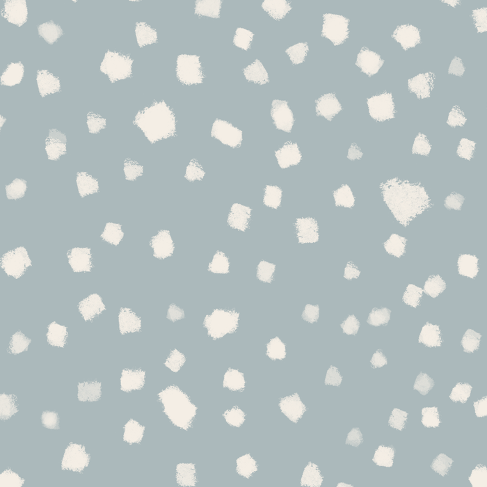 Minimalist Pale Painted Smudge Dots Pattern in Light Blue Gray and Cream Coffee Mug Gallery Image 2