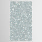 Minimalist Pale Painted Smudge Dots Pattern in Light Blue Gray and Cream Tablecloth Gallery Image 2