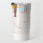 The Happy Spots, Dalmatian Dog Pets, Bohemian Woman Beach Tropical Palm Fashion Illustration Travel Mug Gallery Image 3