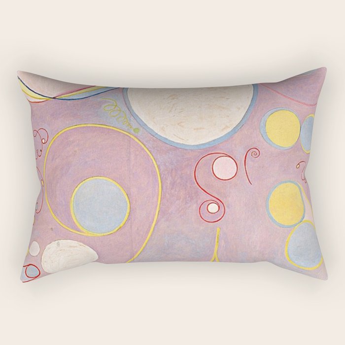 Hilma af Klint - The Ten Largest, No. 8, Adulthood Rectangular Pillow Gallery Image 1