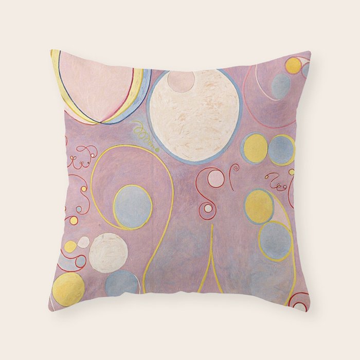 Hilma af Klint - The Ten Largest, No. 8, Adulthood Throw Pillow Gallery Image 6