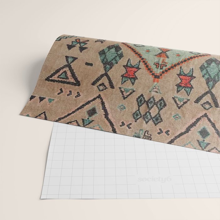 Moroccan Berber Traditional Rug Design Wrapping Paper Gallery Image 2