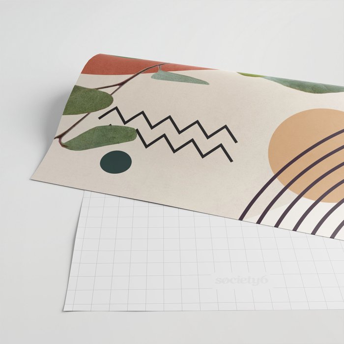 Nature Geometry 17 Wrapping Paper Gallery Image 2