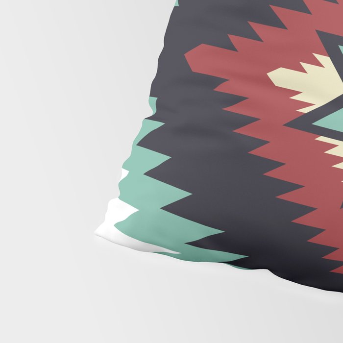 Southwest Santa Fe Geometric Tribal Indian Pattern Pillow Sham Gallery Image 4