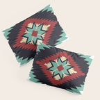 Southwest Santa Fe Geometric Tribal Indian Pattern Pillow Sham Gallery Image 3