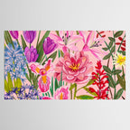 Boho wild flowers bouquet Tablecloth Gallery Image 2