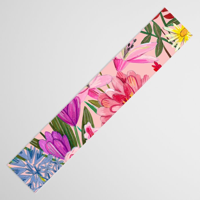 Boho wild flowers bouquet Table Runner Gallery Image 3