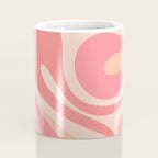 Mod Swirl Retro Abstract Pattern in Pink and Blush Coffee Mug Gallery Image 4