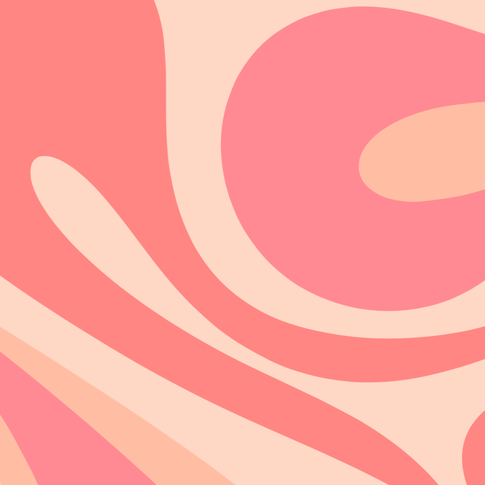Mod Swirl Retro Abstract Pattern in Pink and Blush Coffee Mug Gallery Image 2