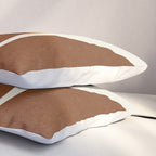 Leaves Minimalism - Brown Gold Pillow Sham Gallery Image 3