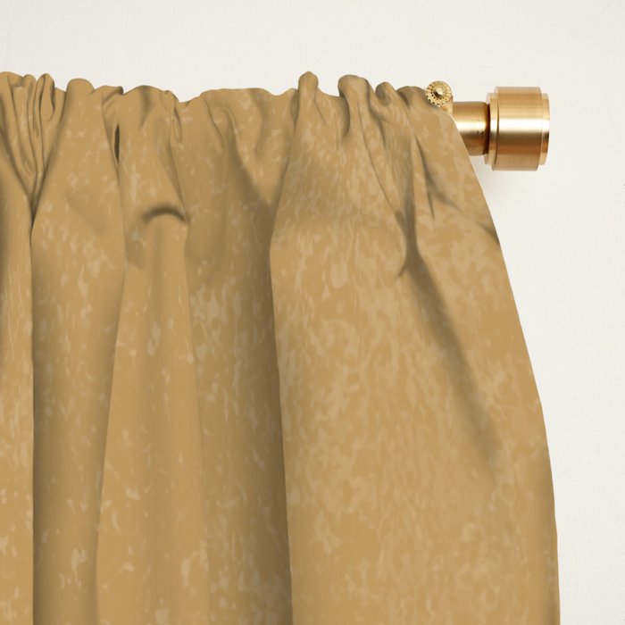 Leaves Minimalism - Brown Gold Window Curtain Gallery Image 2