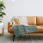 Minimal Line Scape III Throw Blanket Gallery Image 1