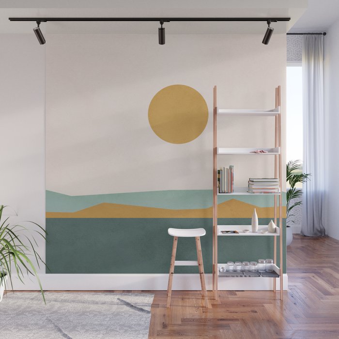 Minimal Line Scape III Wall Mural Gallery Image 1