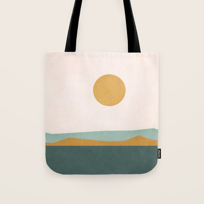 Minimal Line Scape III Tote Bag Gallery Image 1