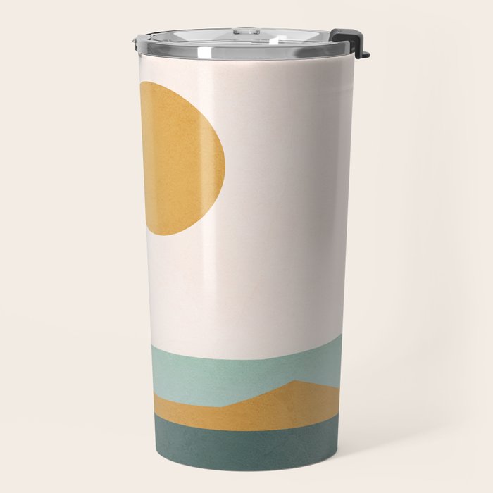 Minimal Line Scape III Travel Mug Gallery Image 2